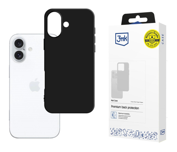 3mk Matt Case do Apple iPhone 16 - 1511576 - zdjęcie